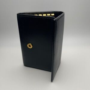 Saint Laurent 6 Row Black Leather Key Case - Preowned